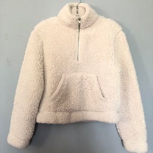 Garage Sherpa Mock Neck Pullover